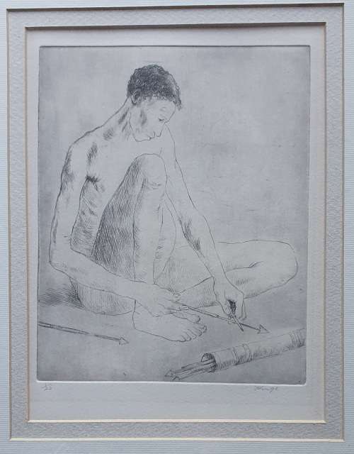Original framed etch 1/25 by Francois Krige as per photos