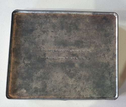 Edward Sharp tin with image of Table Mountain as per photos