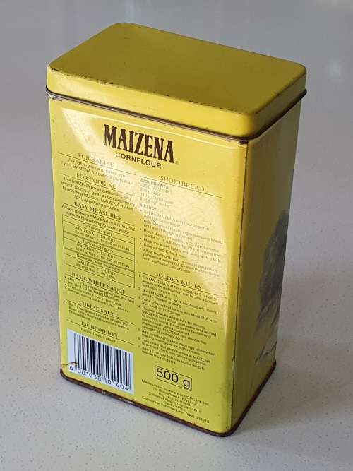 Maizena cornflour tin as per photos