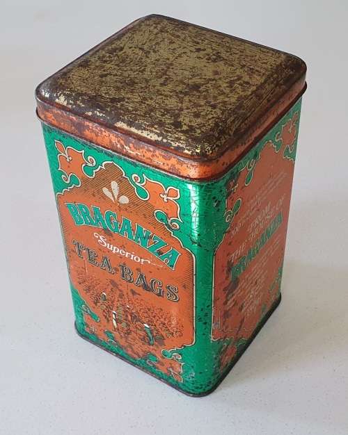 BRAGANZA superior tea bag tin as per photos