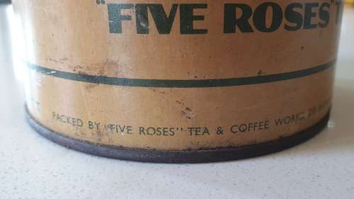 Old vintage Five Roses tin as per photos