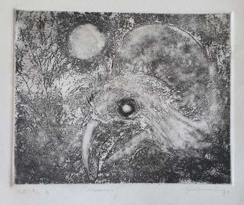 Original unframed etch 1/5 `Phoenix` by Gerrit van Schouwenburg as per photos