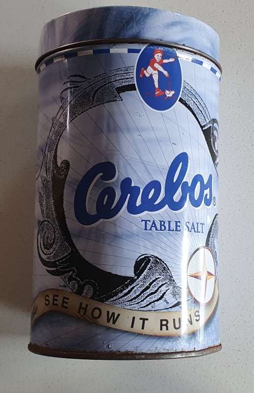 CEREBOS table salt tin as per photos