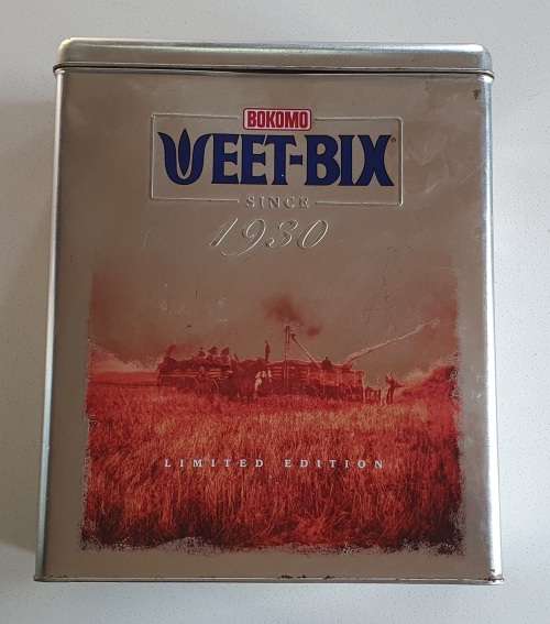 BOKOMO Weet-bix limited edition tin as per photos