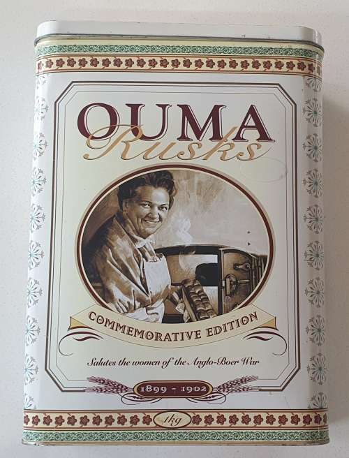 OUMA Rusks tin as per photos