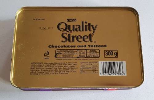NESTLE Quality Street tin as per photos