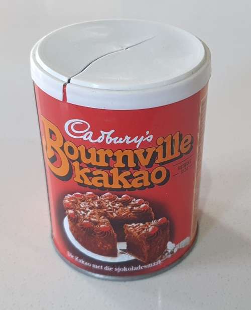 CADBURY`s Bournville cocoa tin as per photos