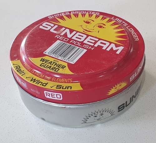 SUNBEAM polish tin as per photos