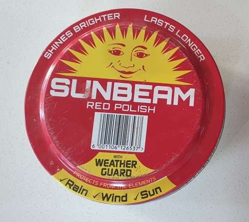 SUNBEAM polish tin as per photos