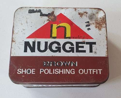 NUGGET shoe polish tin as per photos
