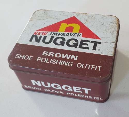 NUGGET shoe polish tin as per photos