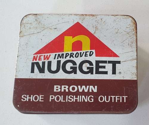 NUGGET shoe polish tin as per photos