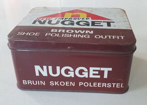 NUGGET shoe polish tin as per photos