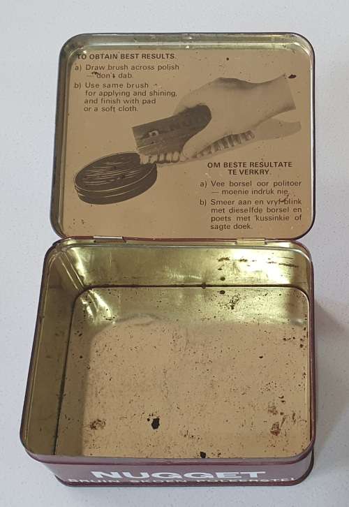 NUGGET shoe polish tin as per photos