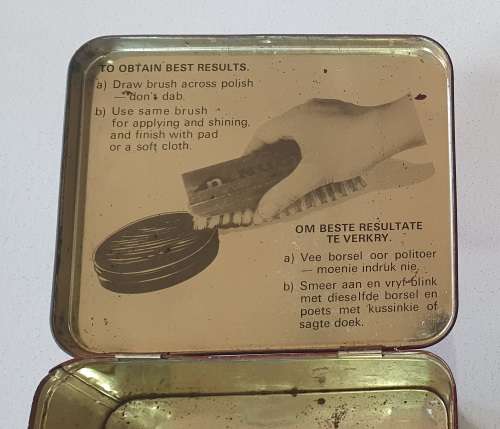 NUGGET shoe polish tin as per photos