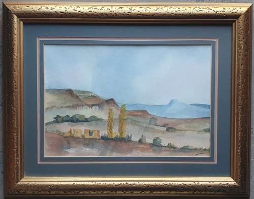 Original framed watercolour painting by Connie de Lange as per photo