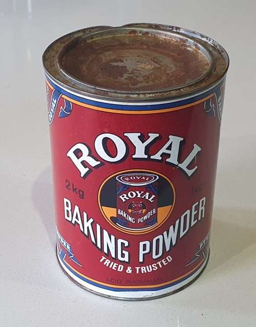 2kg Royal Baking Powder tin as per photos