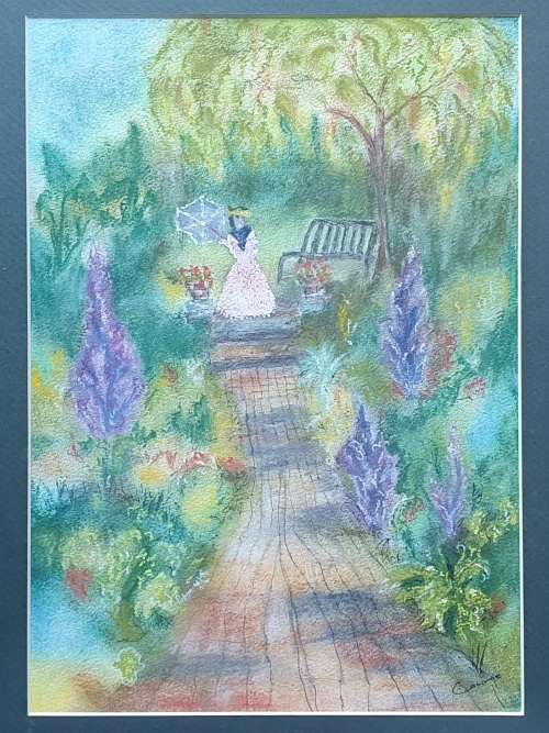 Original framed watercolour painting by Connie de Lange as per photo