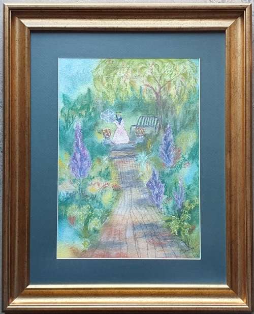 Original framed watercolour painting by Connie de Lange as per photo