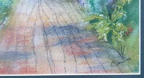 Original framed watercolour painting by Connie de Lange as per photo