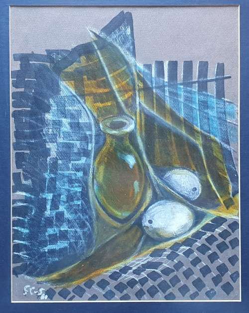 Original framed mixed medium  painting by Gerrit van Schouwenburg as per photos