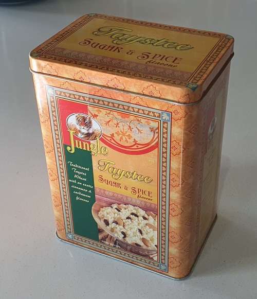 JUNGLE Taystee sugar and spice tin as per photos