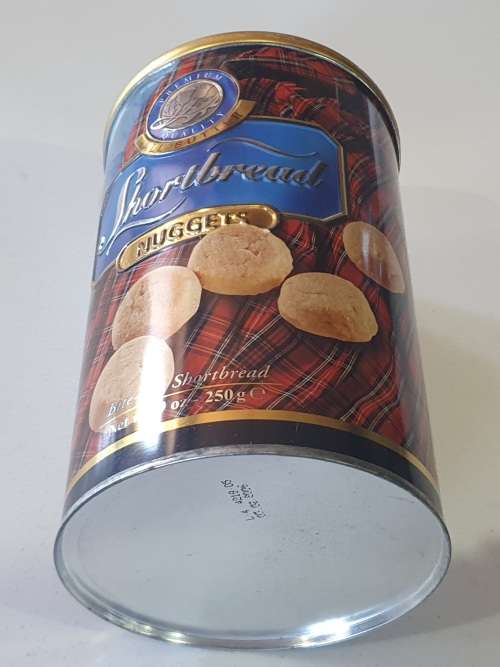 SHORTBREAD nuggets tin as per photos