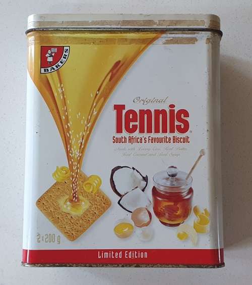 Bakers TENNIS biscuit tin as per photos