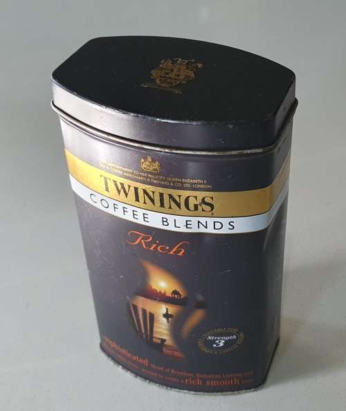 TWININGS coffee blends tin as per photos