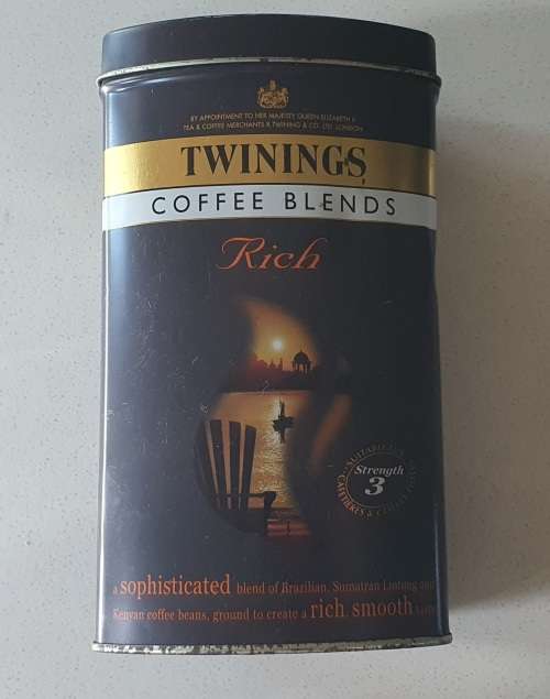 TWININGS coffee blends tin as per photos