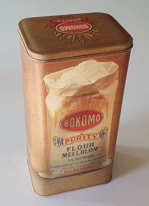 BOKOMO flour tin as per photos