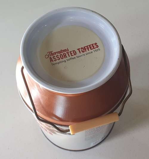 THORNTONS toffees tin as per photos