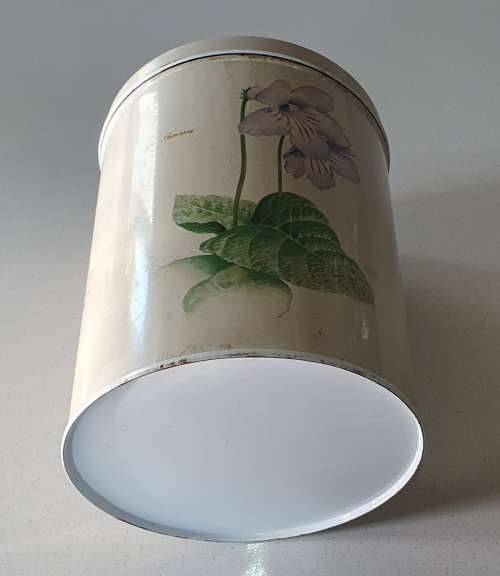 Vintage Flower tin as per photos