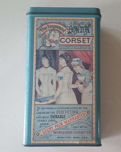 BON-ION CORSET tin as per photos