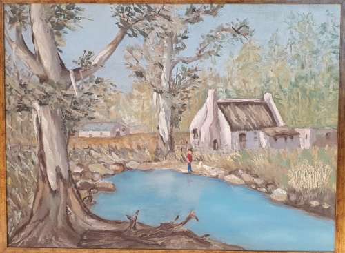 Original framed oil painting by CONNIE DE LANGE