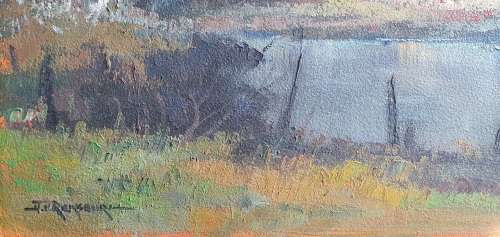 Original unframed oil painting by JOHANN VAN RENSBURG