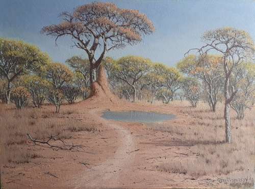Original unframed oil painting by GERT PIETERSEN
