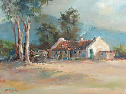 Original unframed oil painting by JOHANN VAN RENSBURG