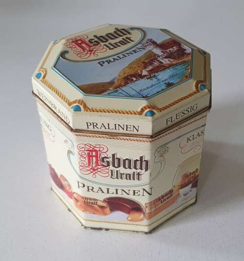 ASBACH URALT Pralinen tin as per photos