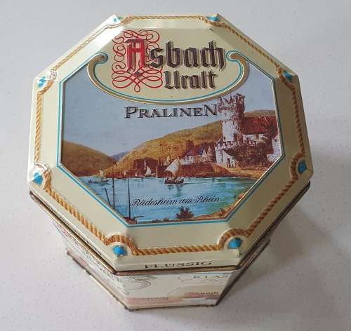 ASBACH URALT Pralinen tin as per photos