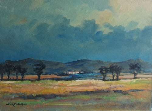 Original unframed oil painting by JOHANN VAN RENSBURG
