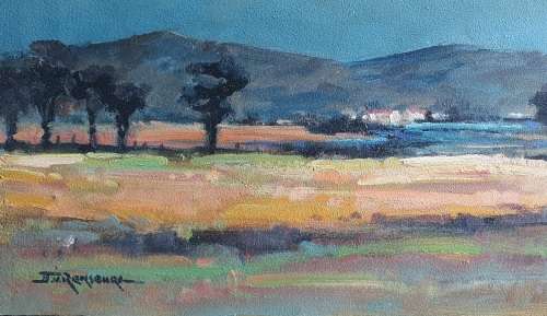 Original unframed oil painting by JOHANN VAN RENSBURG