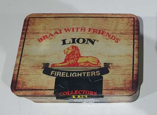LION Firelighters tin as per photos