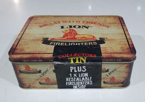 LION Firelighters tin as per photos