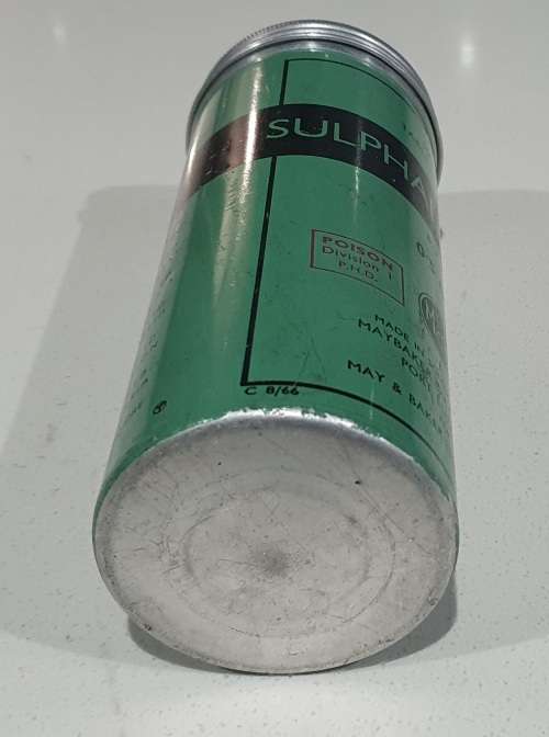 VINTAGE MAYBAKER SULPHADIAZINE tin as per photos