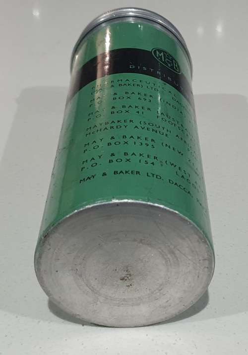 VINTAGE MAYBAKER SULPHADIAZINE tin as per photos