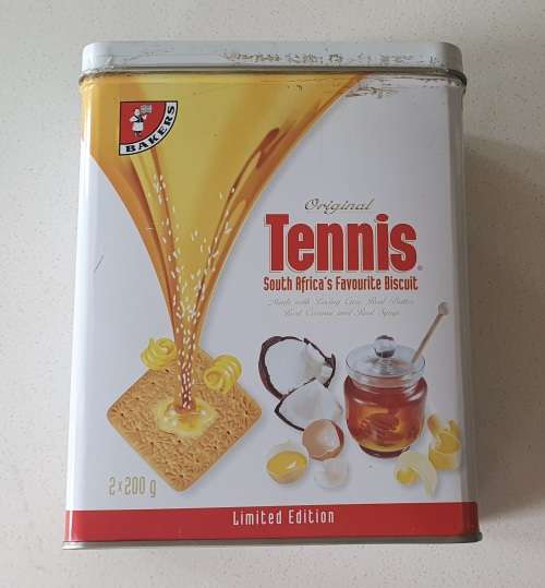 Bakers Tennis biscuit tin as per photos