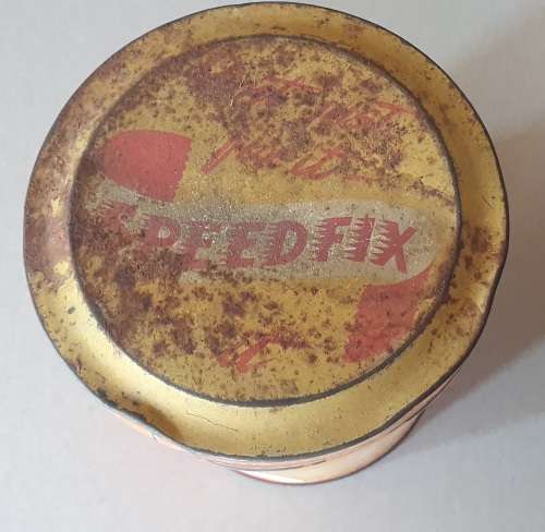 Vintage SPEED FIX tin as per photos