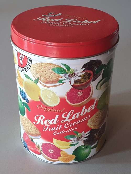 Bakers RED LABEL tin as per photos
