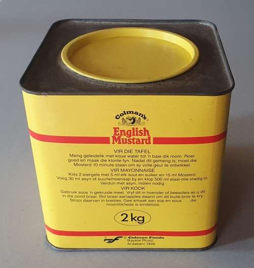 COLMAN`S English Mustard 2kg tin as per photos